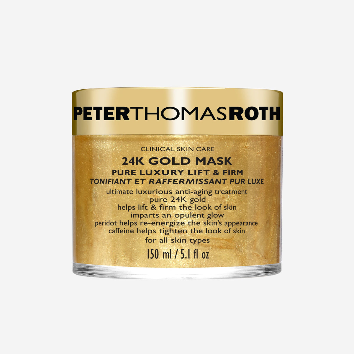24K Gold Mask Pure Luxury Lift & Firm|150 ml / 5.0 fl oz