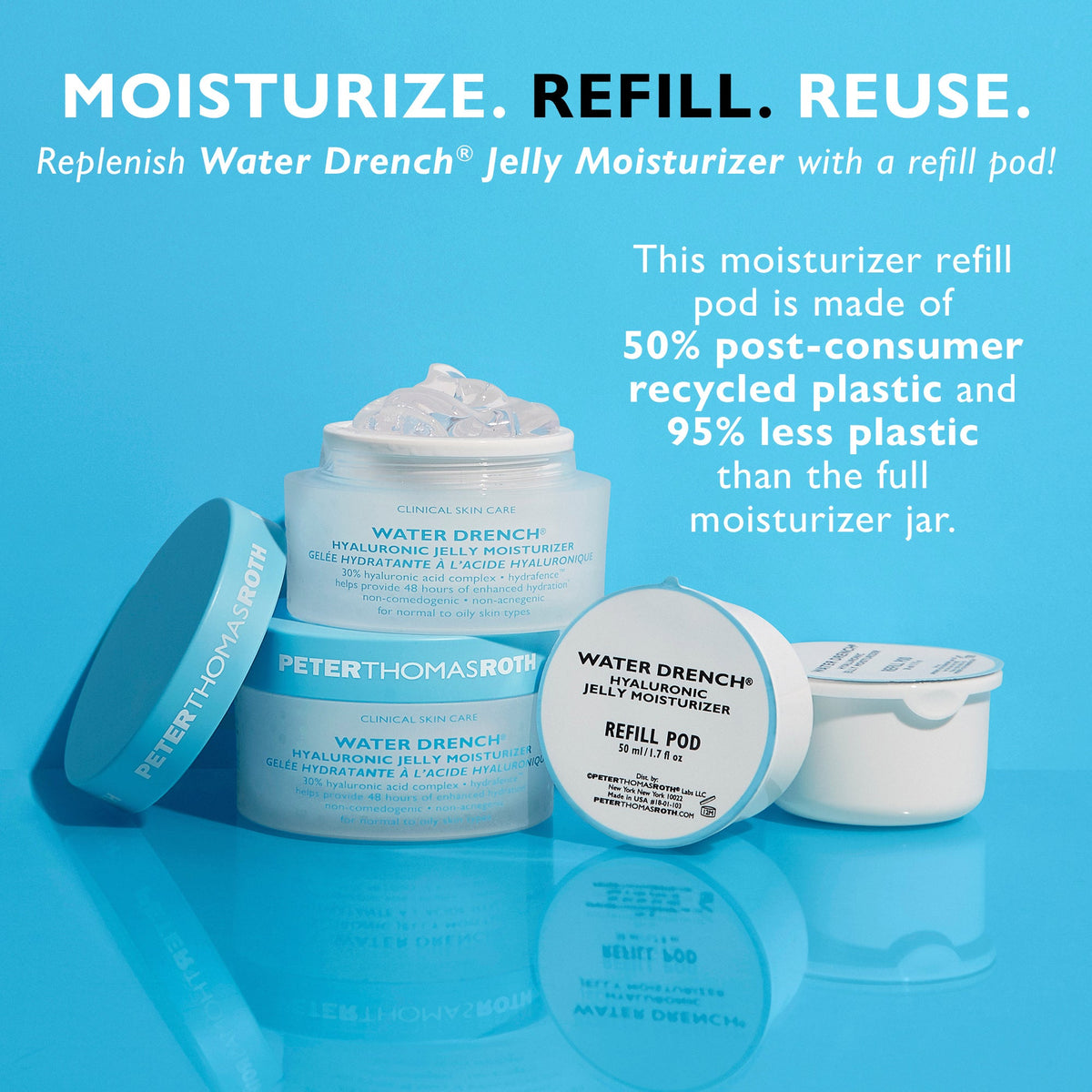 Water Drench Hyaluronic Jelly Moisturizer - Refill Pod, 1.7 fl oz