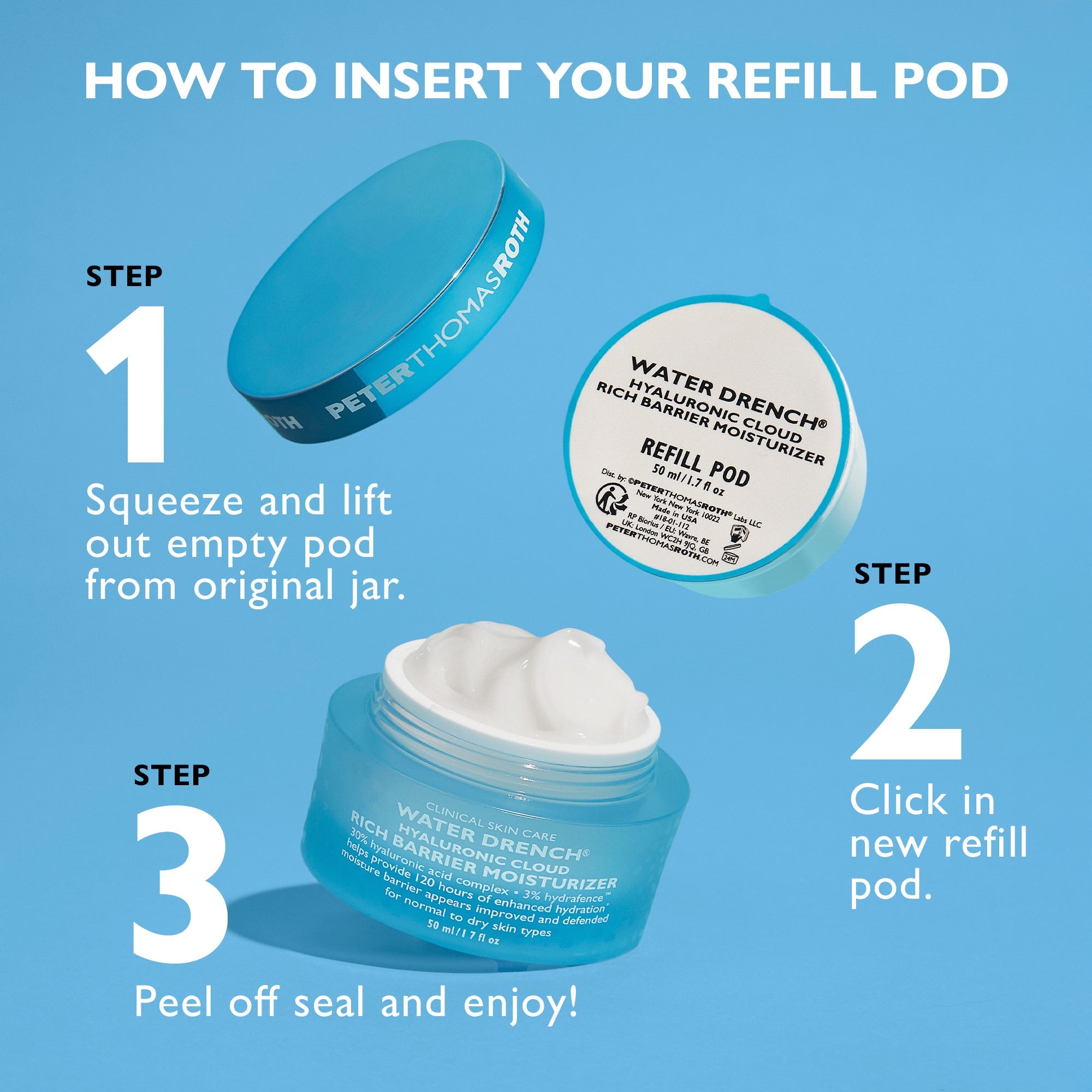 Water Drench Hyaluronic Cloud Rich Barrier Moisturizer - Refill Pod, 1.7 fl oz Secondary image