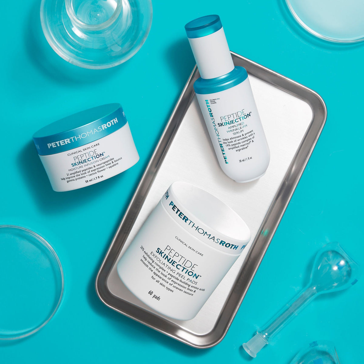 Peptide Skinjection Exfoliating Peel Pads|60 Pads