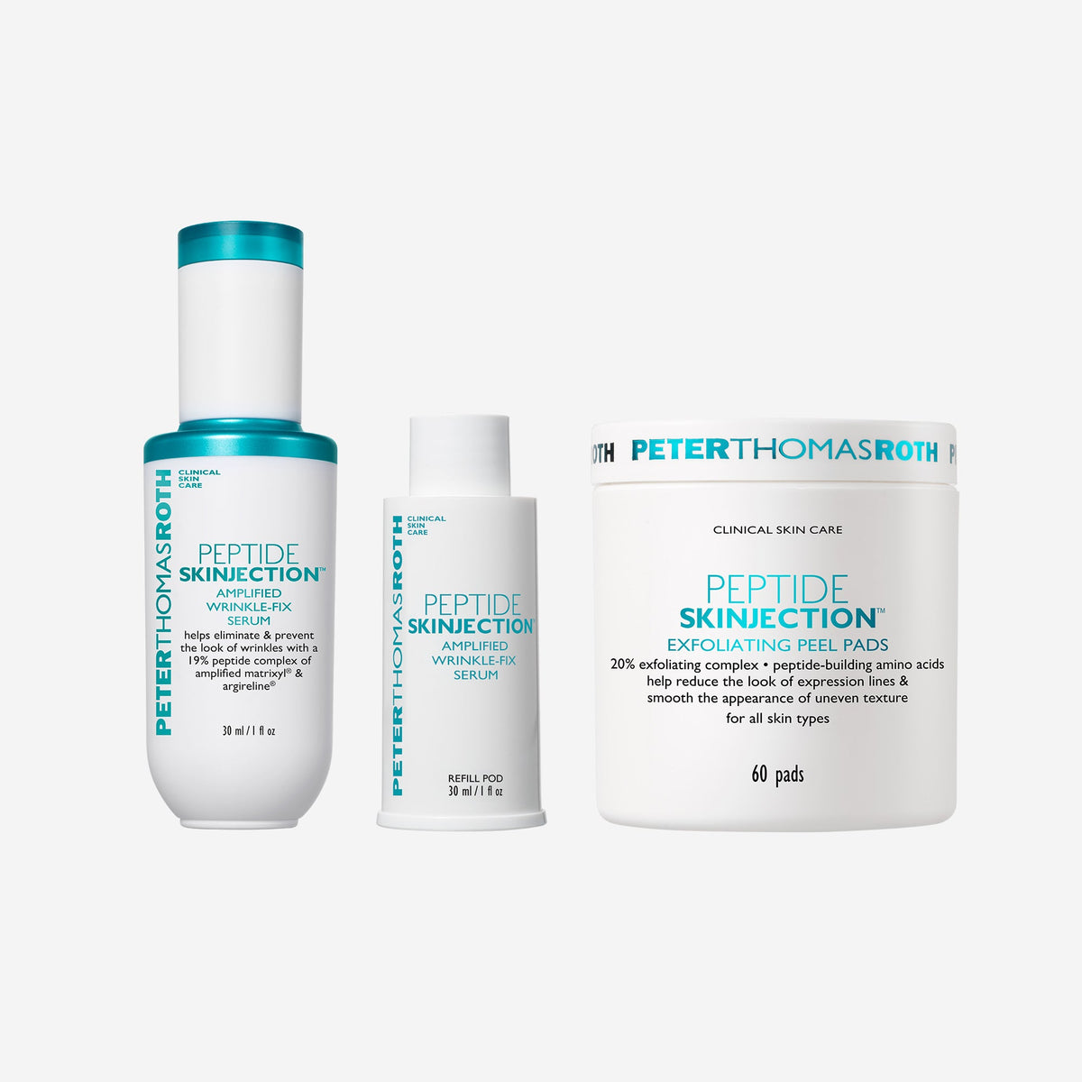 Peptide Skinjection Routine Essentials 3-Piece Bundle Main image